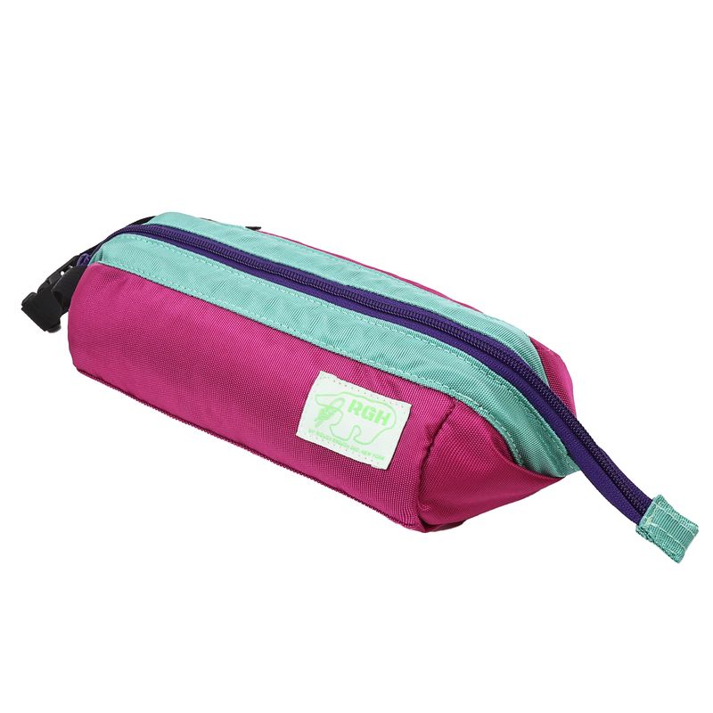 Rough Enough Large Pencil Case Pouch with Handle Storage with YKK Zipper for Girls Kids Teens School Student Codura Fabric Blue Purple