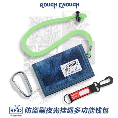 RoughEnough Anti-theft Denim Canvas Foldable Wallet