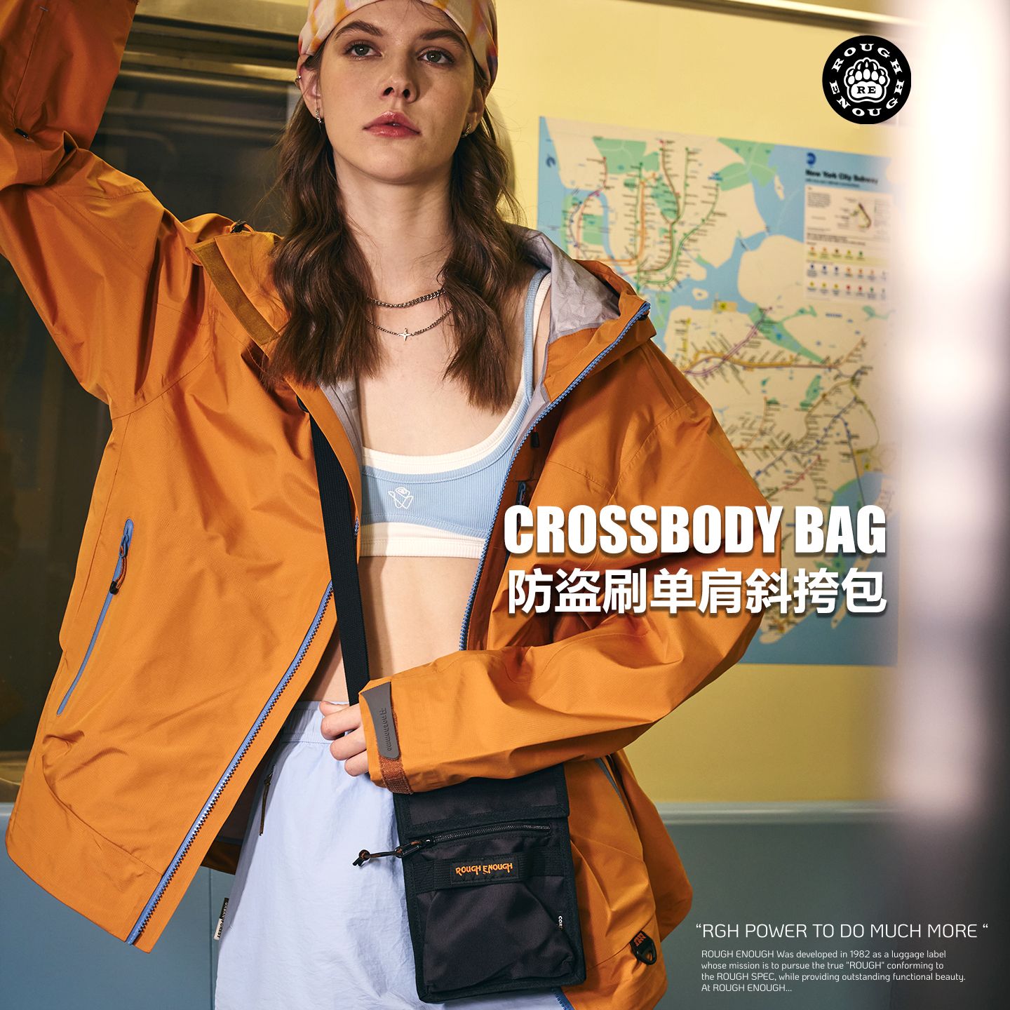 RoughEnough  Anti-theft crossbody bag, lightweight mini shoulder bag for phone, passport and documents, women's bag RoughEnough  Anti-theft crossbody bag, lightweight mini shoulder bag for phone, passport and documents, women's bag