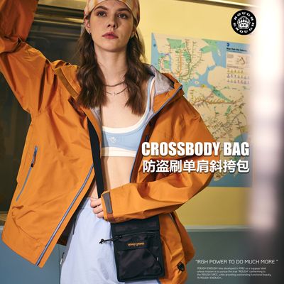RoughEnough  Anti-theft crossbody bag, lightweight mini shoulder bag for phone, passport and documents, women&#39;s bag