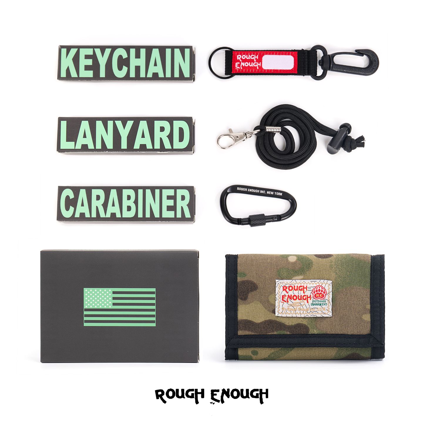 RoughEnough Camouflage Anti-Theft Wallet with Foldable Neck Strap for Cards RoughEnough Camouflage Anti-Theft Wallet with Foldable Neck Strap for Cards