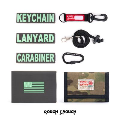 RoughEnough Camouflage Anti-Theft Wallet with Foldable Neck Strap for Cards
