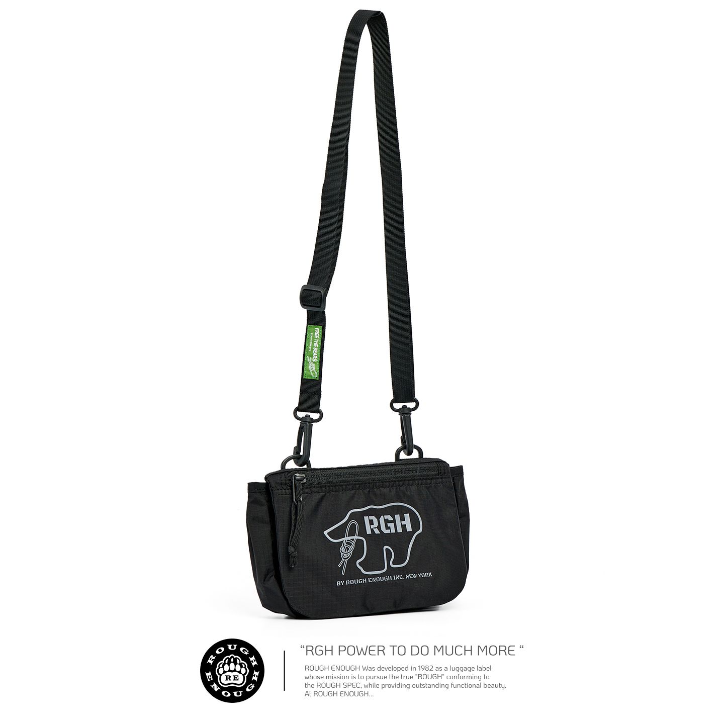 Rough Enough Waterproof crossbody bag with ultra lightweight design