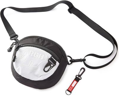 Rough Enough Small Crossbody Shoulder Bag Cell Phone Purse for Women Teen Girls Travel Essentials with Keychain Zipper Cordura White