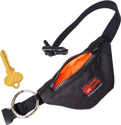 Rough Enough Wristlet Keychain Wallet Small Coin Purse with Key Ring for EDC Man Preppy and Hiking Outdoor Black