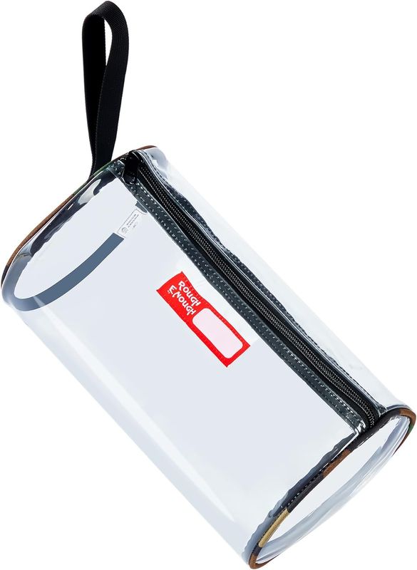 Rough Enough Large Travel Toiletry Bag Clear Cosmetic Sunscreen Pouch Lotion Bags Organizer for Traveling Family Beach Trip Skin Care Equipment Storage