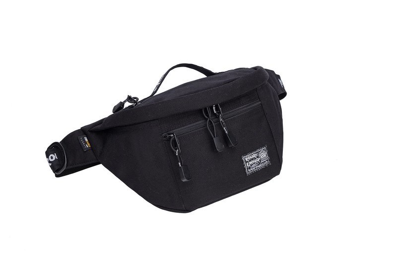 Rough Enough Tactical Fanny Pack for Men Lightweight Waterproof Waist Bag Crossbody for Fishing Hiking Dog Walking (Black)
