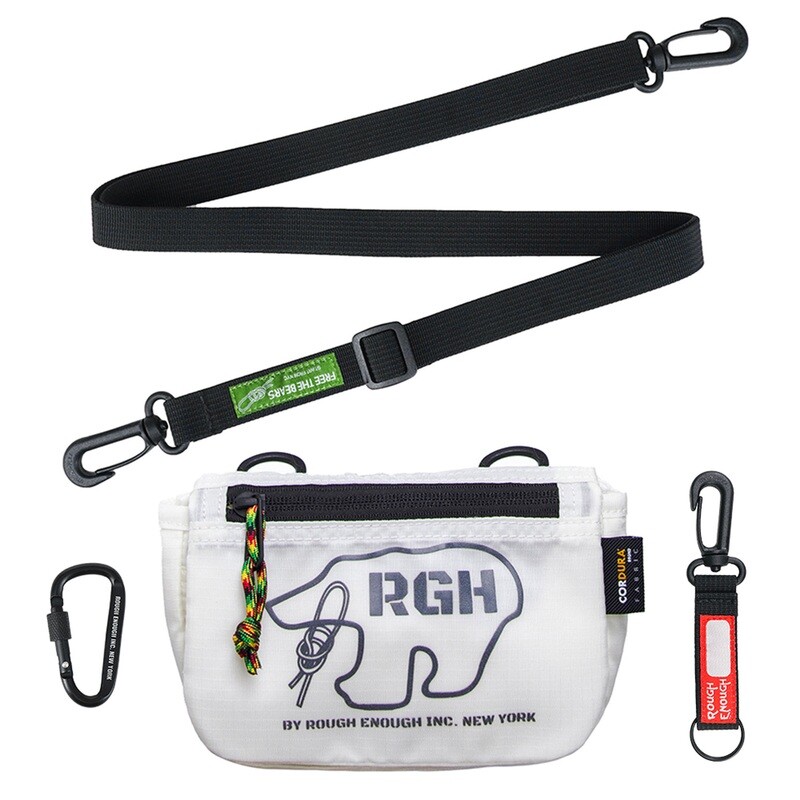 Rough Enough Small Crossbody Bag for Women Campus Travel Cell Phone Wallet Purse Adjustable Strap Waterproof Cordura