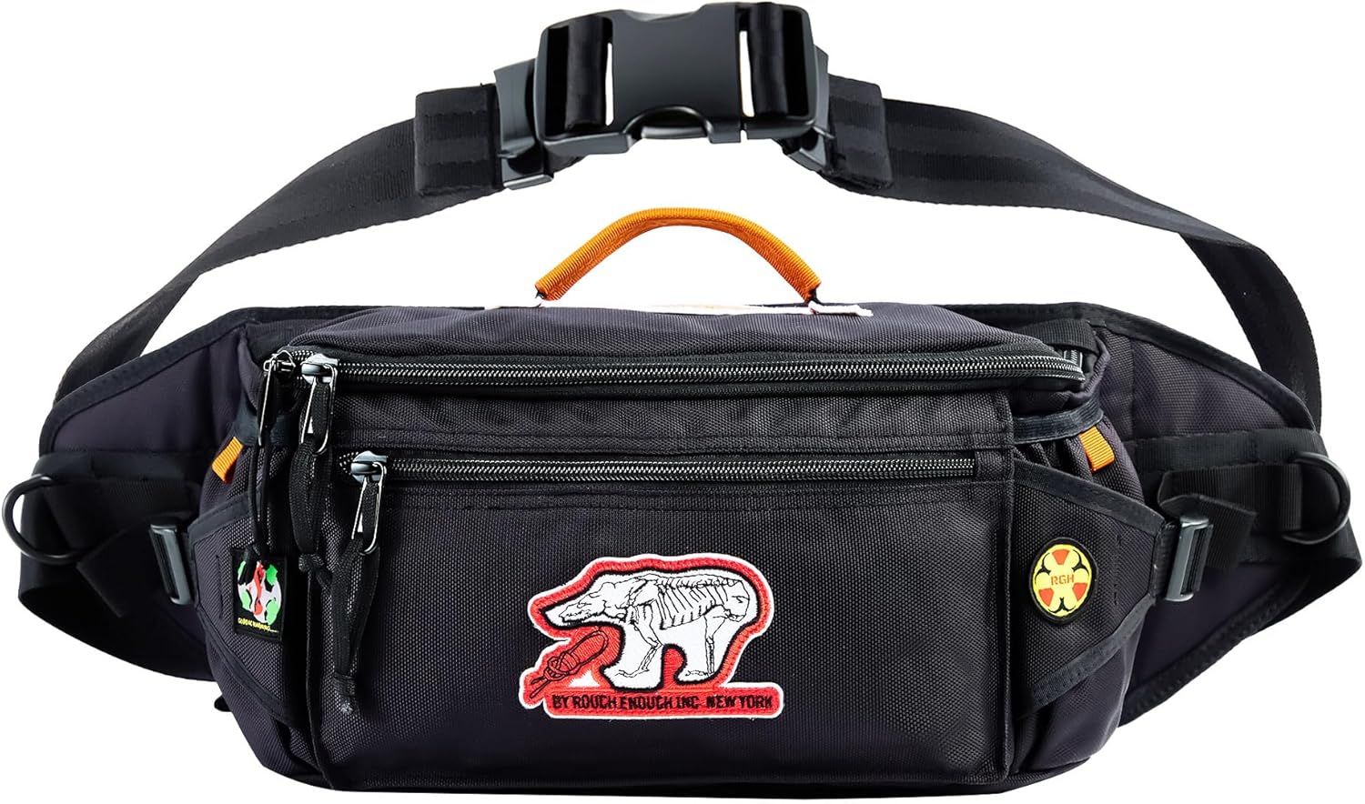 RoughEnough Mens Large Fanny Pack Crossbody Bag