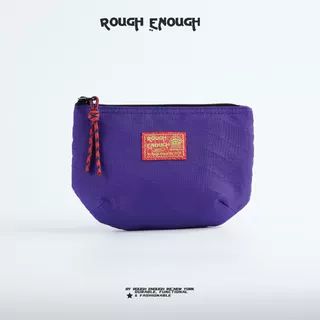 Rough Enough Small Cosmetic Bag for Purse Travel Makeup Bag for Women Girls with Zipper Toiletry Pouch Case Organizer Essentials Accessories Purple