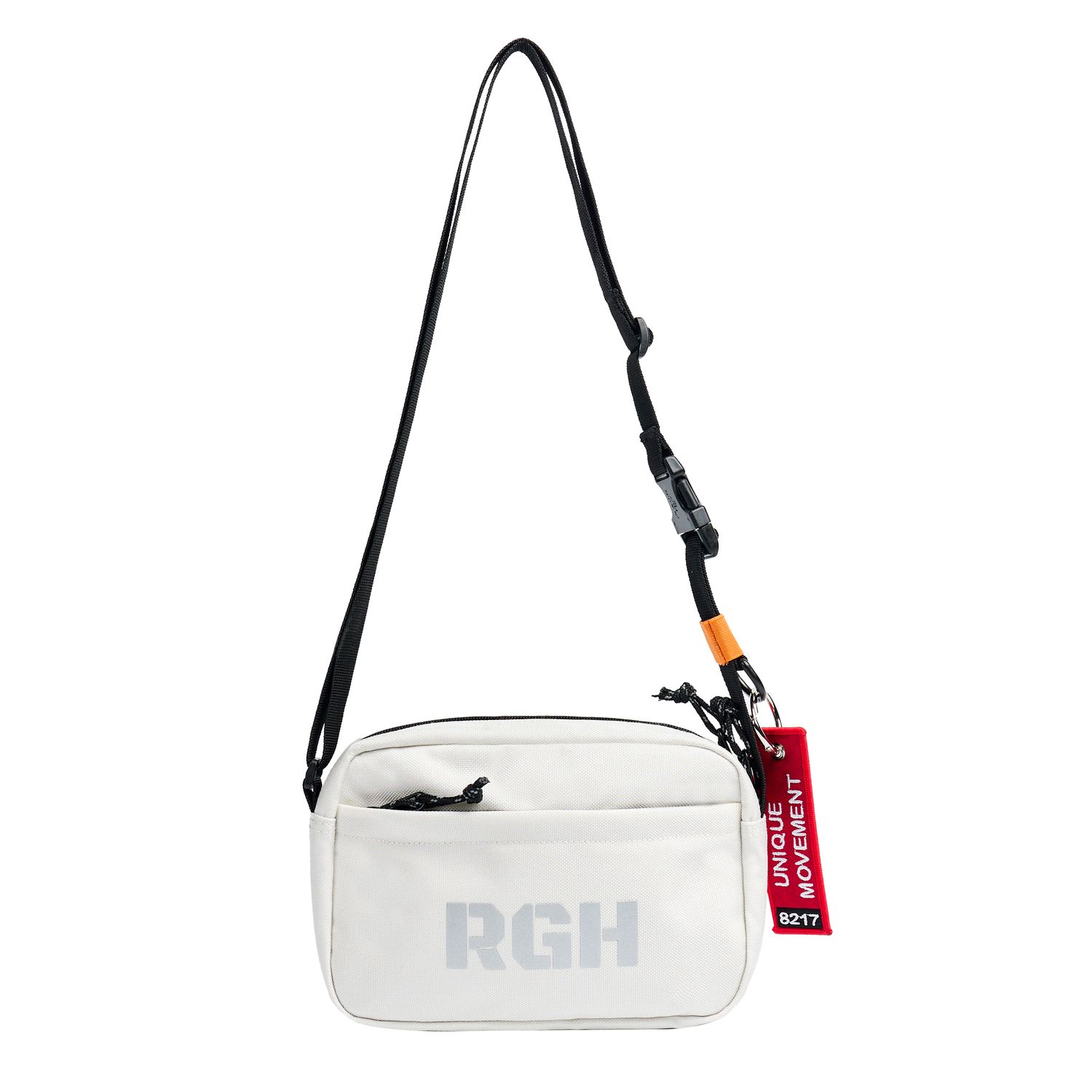 Rough Enough Crossbody Bag for Men Women Anti Theft RFID Blocking White Cordura Shoulder Bags Phone Purse with YKK Zipper, Travel EDC Essentials for Teens Commute Daily Use