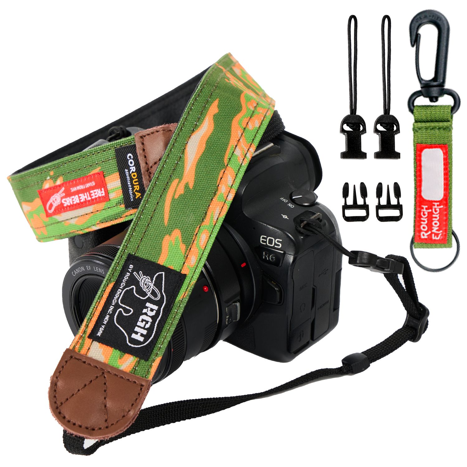 Rough Enough Camera Strap, Quick Release Adjustable Neck Shoulder Crossbody Strap for Men Photographers RE8708