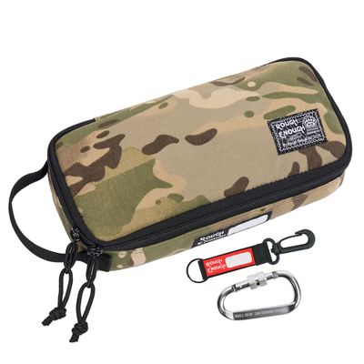 Rough Enough Small Tool Bag - 9" Padded Tool Pouch for Electricians, Motorcycle Repair, Camping - Compact Heavy Duty Water-Resistant EDC Organizer, Camo RE8734