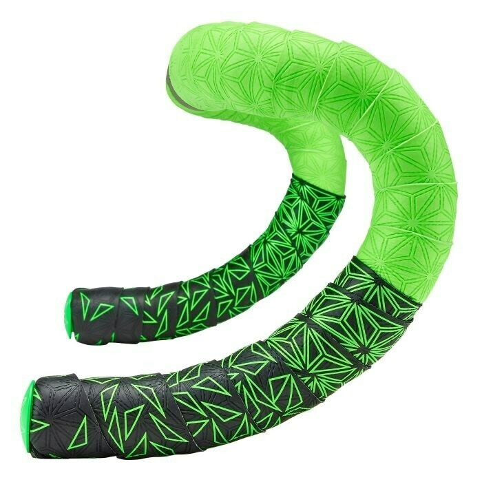 Supacaz Super Sticky Kush Galaxy Neon Green Star Fade BT-53 Bar Tape