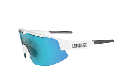 Bliz Matrix- Shiny White/ Blue - Cycling Sunglasses