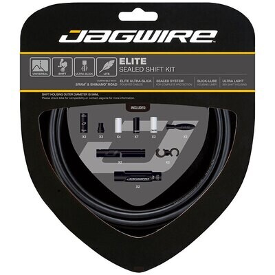 Jagwire 2x Elite Sealed Shift Stealth Black
