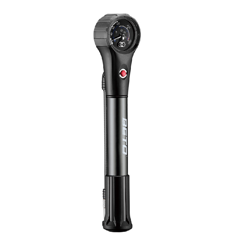 Beto 2-stage Alloy 2-in-1 Mini/shock Pump W/gauge