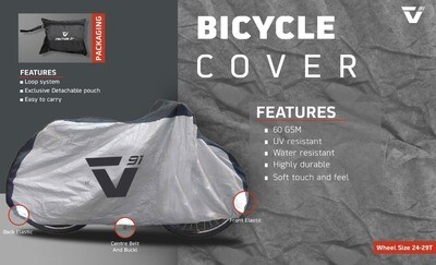 Vector 91 Loose Bicycle Cover (Silver Black)