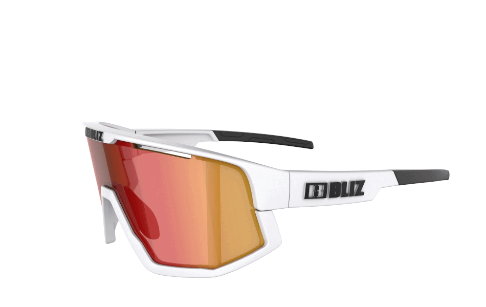 Bliz Fusion - White/Red - Cycling Sunglasses