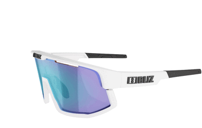 Bliz Vision - Matt White/Blue Multi - Cycling Sunglasses