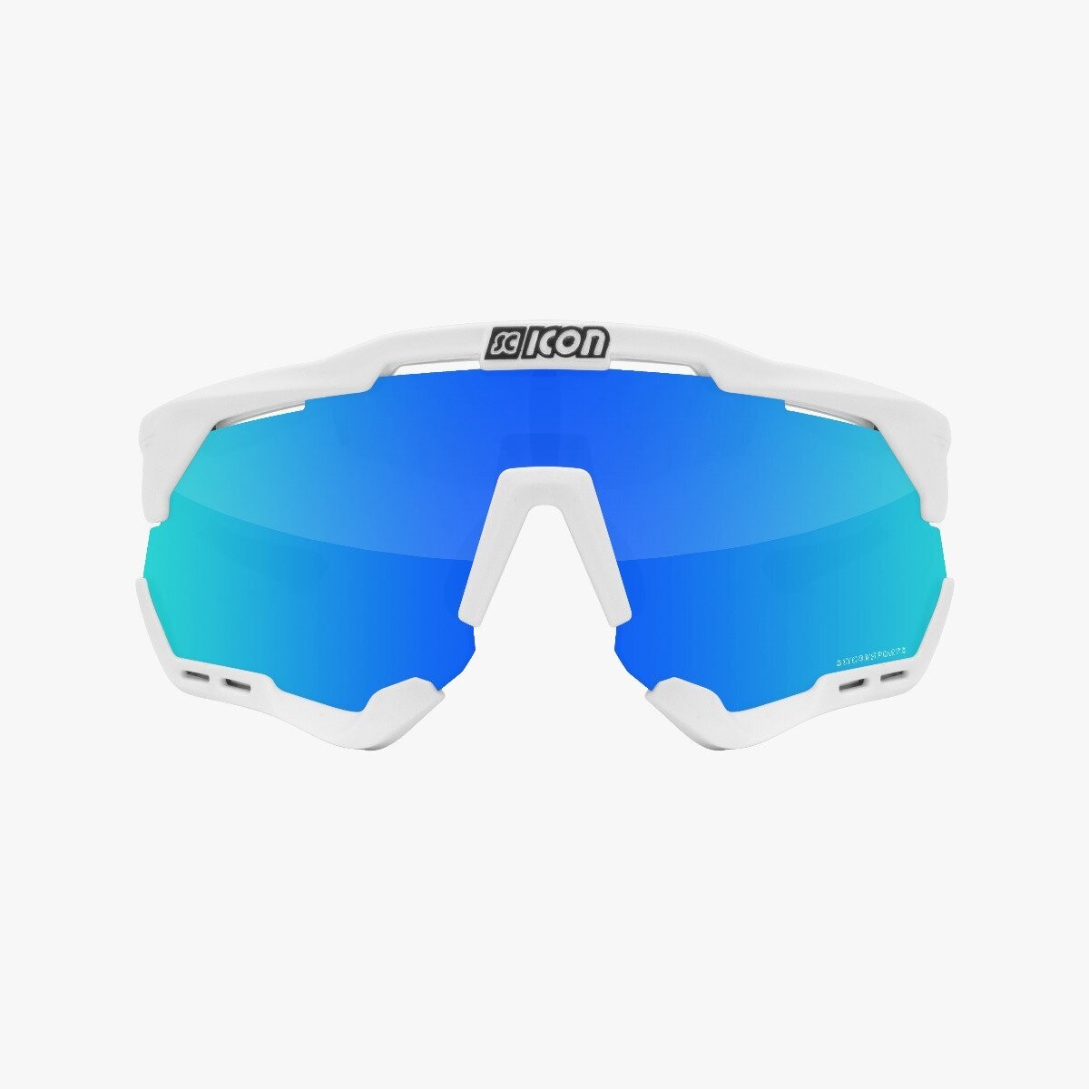 SC Icon Aeroshade - White/Multimirror Blue