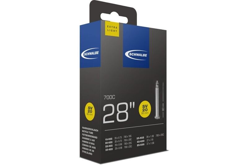 Schwalbe Tube SV 20 700x18-25 Presta 80mm