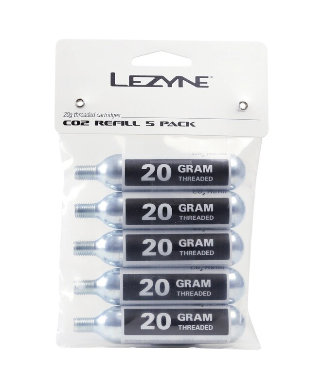 Lezyne 20 G CO2 Cartridge (Pack of 5)