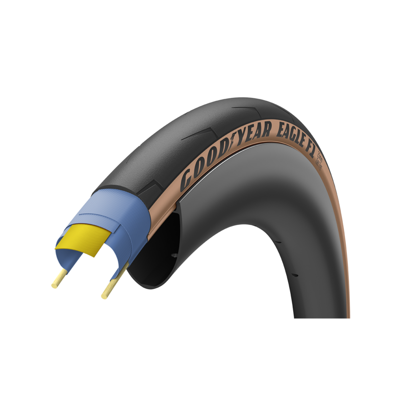 Goodyear Eagle F1 Clincher Tyre - Tube Type - Tan