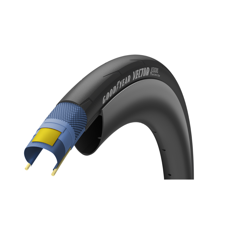 Goodyear Vector 4Seasons Clincher Road tyre - Black