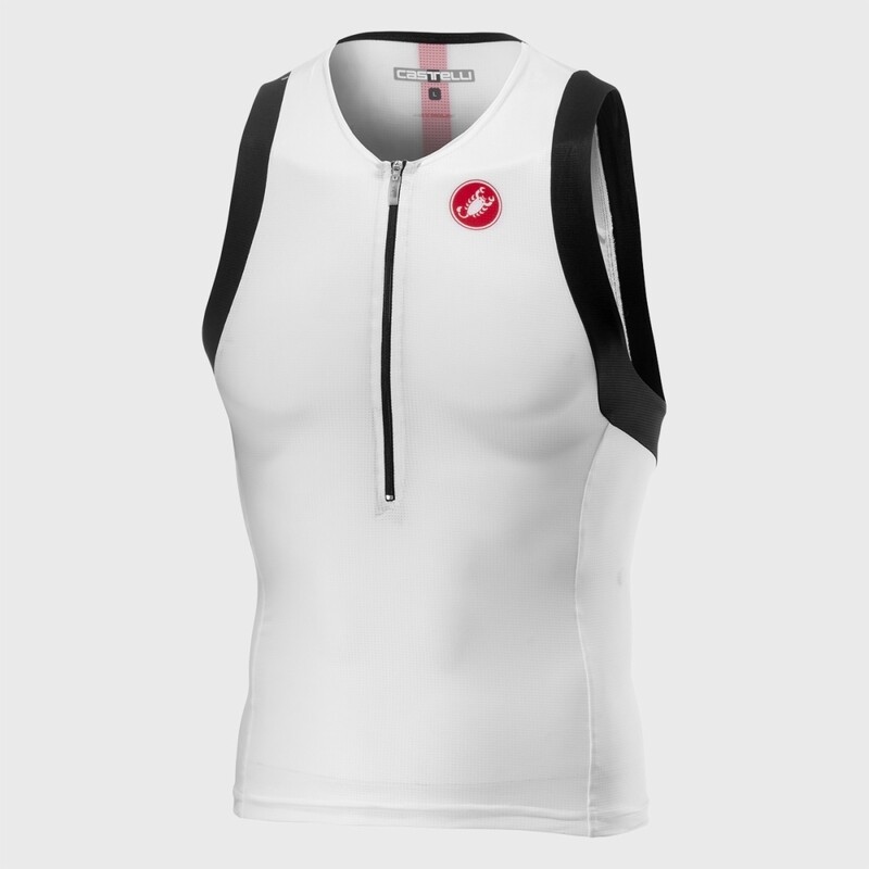 Castelli Free Tri Top - Black White