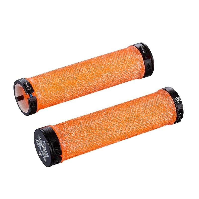 Supacaz Diamond Kush Grip – Neon Orange