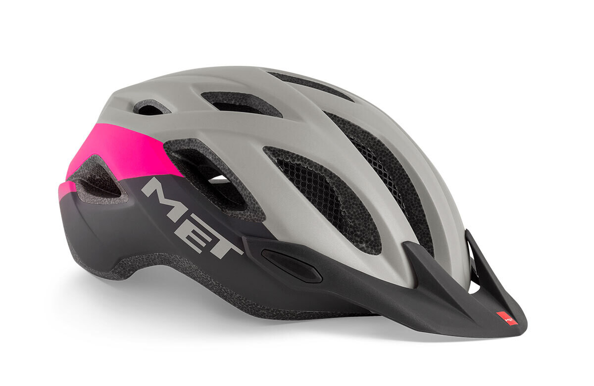 Met Crossover Cycling Helmet - Gray Pink