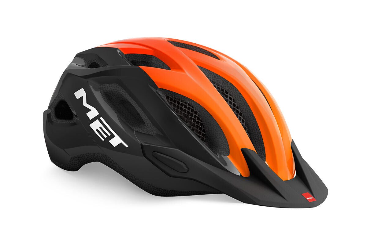 Met Crossover Cycling Helmet - Black Orange