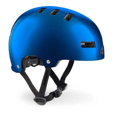 Bluegrass Superbold BMX Dirt Helmet - Blue Metallic Glossy