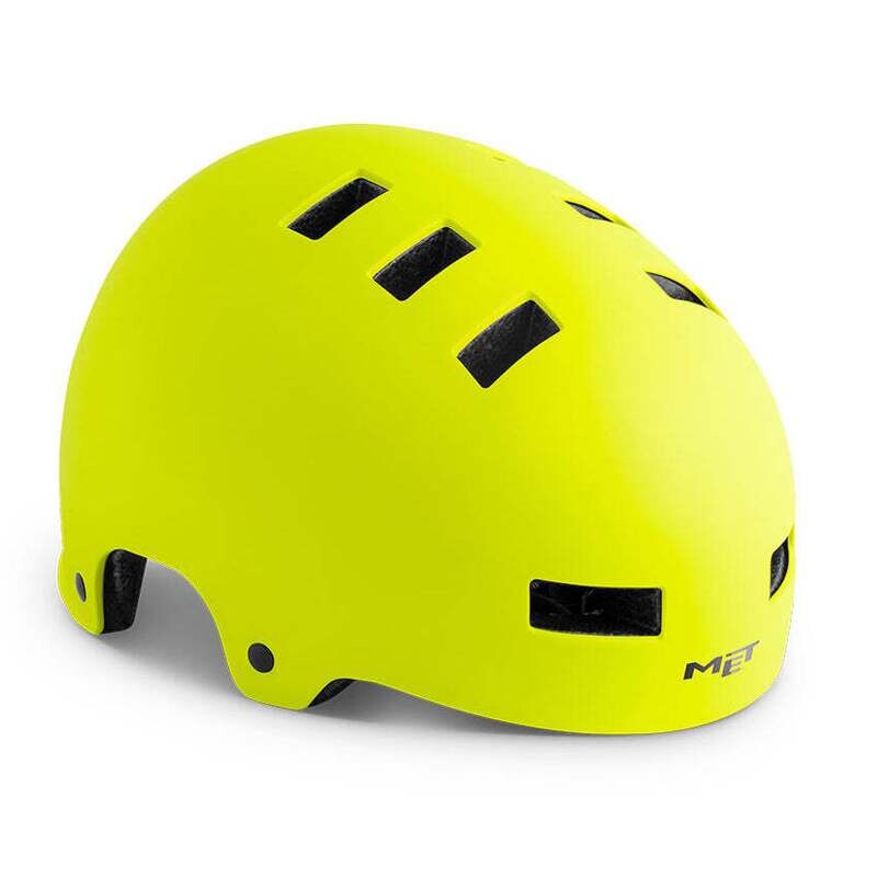 Met Zone Ce Urban Commuting Helmet - Fluo Yellow | Matt