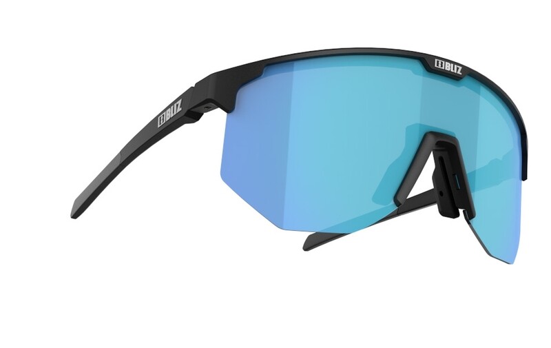 Bliz Hero - Matt Black / Brown with blue multi