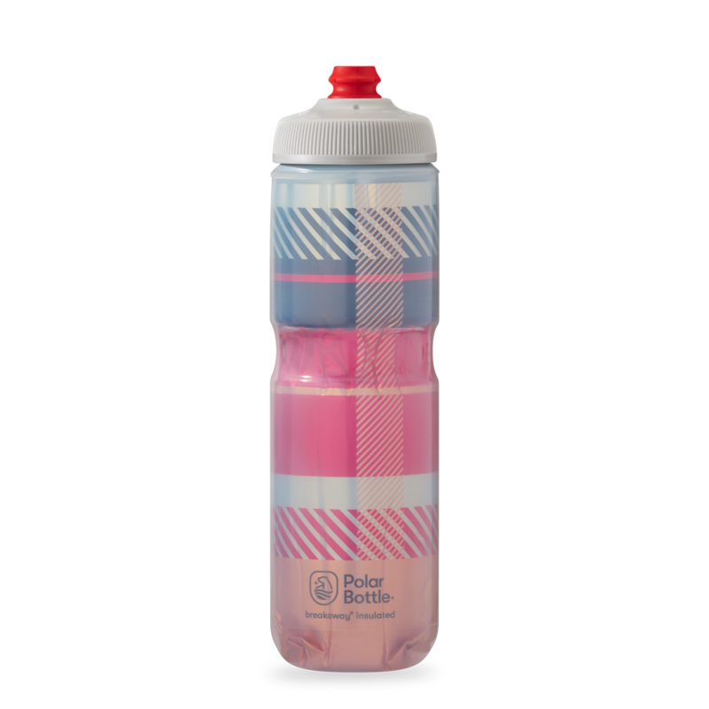 Polar Bottle Breakaway® Insulated - Tartan Highlighter Red/Orange
