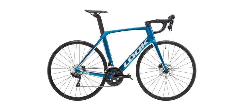 Look 795 Blade Disc - Metallic Blue Silver Glossy