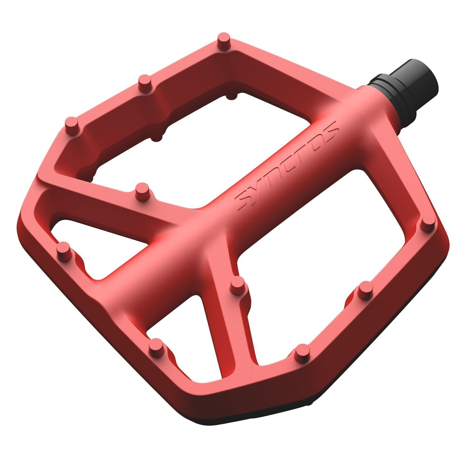 Red flat pedals hot sale