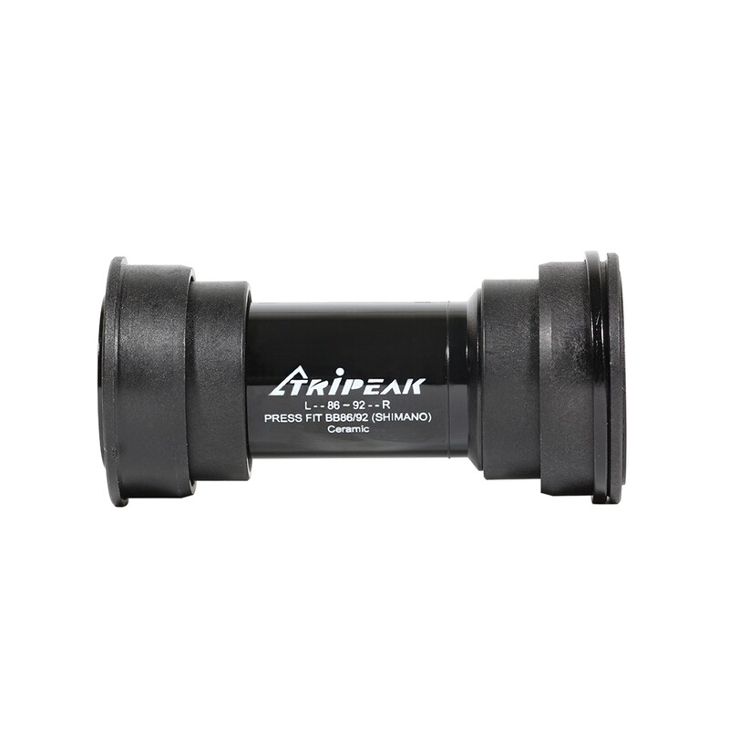 Tripeak BB86 Pressfit Bottom Bracket - Ceramic - Shimano (86-92mm)-Black