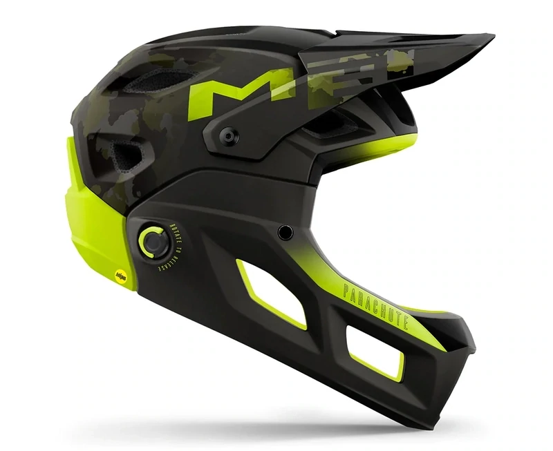 Met Parachute MCR Mips CE - Camo Lime Green Matt Glossy