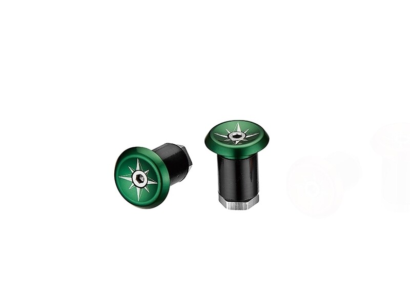 Ciclovation Premium VORTEX AL Bar End Plugs - Green