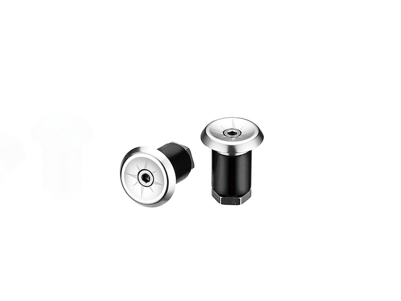 Ciclovation Premium VORTEX AL Bar End Plugs - Silver