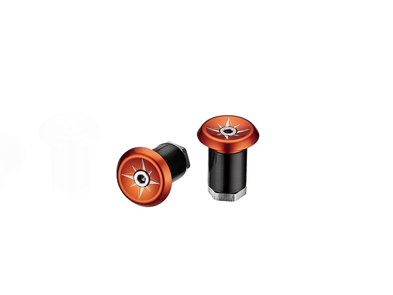 Ciclovation Premium VORTEX AL Bar End Plugs - Orange