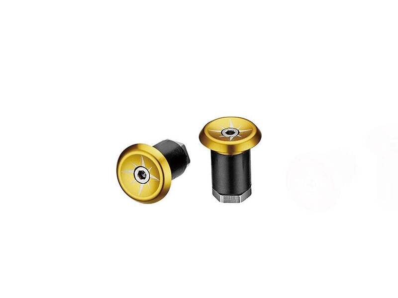Ciclovation Premium VORTEX AL Bar End Plugs - Gold
