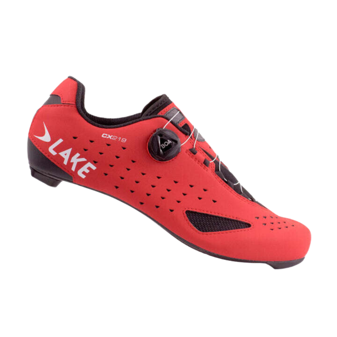 Lake Cycling Shoe CX 219 - Red/White