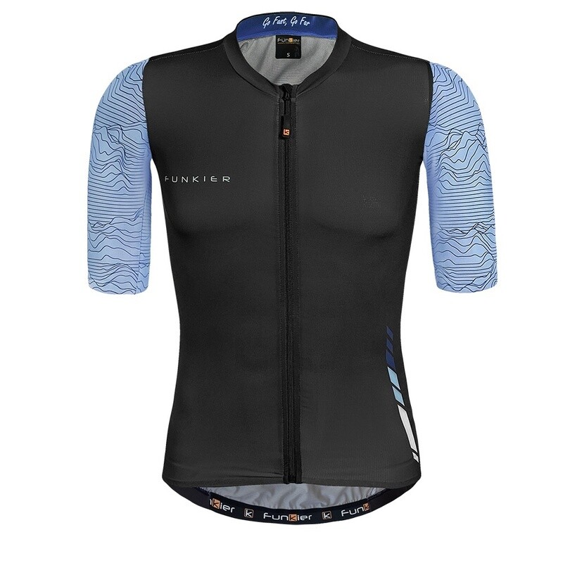 Funkier Mello Elite Short Sleeve Jersey - Blue/ Black