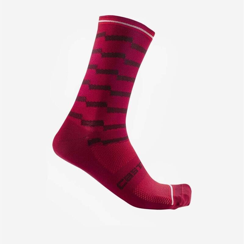 Castelli Unlimited 18 Socks - Red Bordeaux