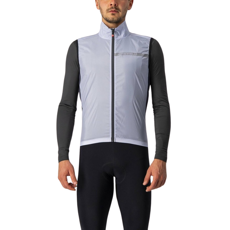 Castelli Squadra Stretch Vest - Silver Gray/Dark Gray