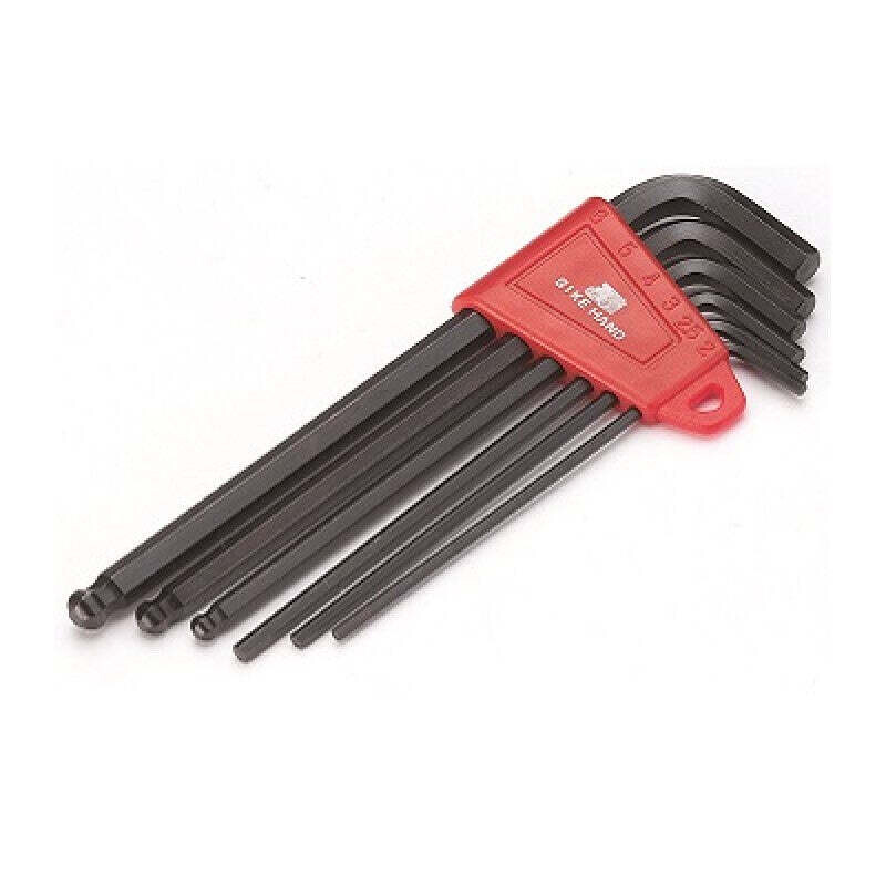 Bike Hand Hex Key Wrench Set - Black